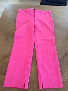 Zara Hot Pink Cropped Dress Pants